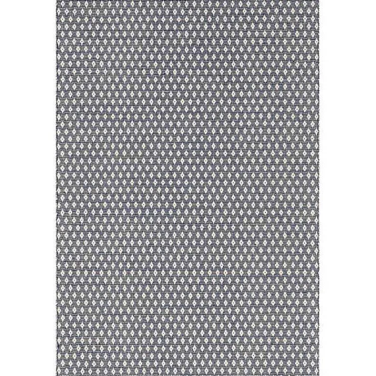 Kirklands Home Dark Gray and Ivory Dainty Diamond Area Rug, 6x9 Sale