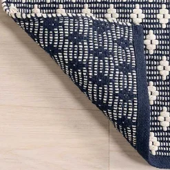 Kirklands Home Dark Gray and Ivory Dainty Diamond Area Rug, 6x9 Sale