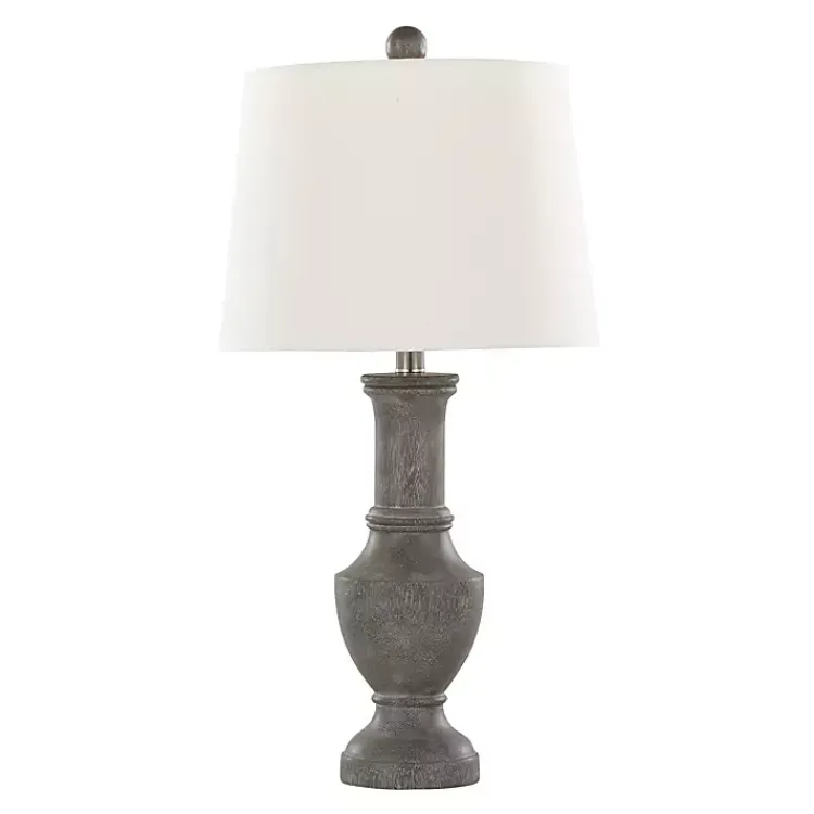 Kirklands Home Dark Gray Chateau Table Lamps, Set of 2 White Sale