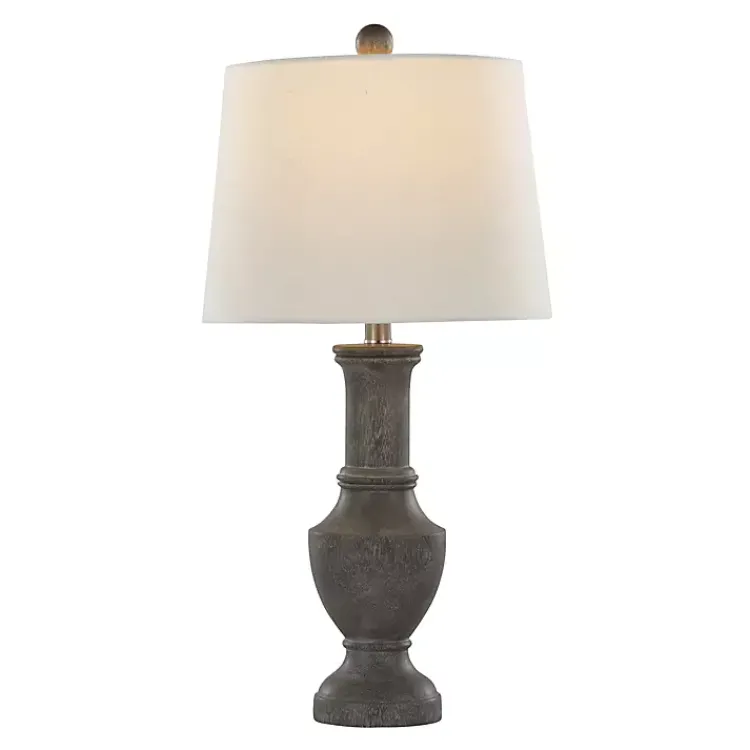 Kirklands Home Dark Gray Chateau Table Lamps, Set of 2 White Sale