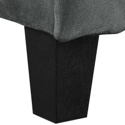 Kirklands Home Dark Kelly Microfiber Rolled Arm Loveseat Gray Best