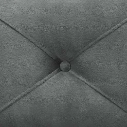 Kirklands Home Dark Kelly Microfiber Rolled Arm Loveseat Gray Best