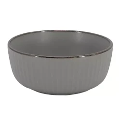 Kirklands Home Dark Leo Stoneware 16-pc. Dinnerware Set Gray Clearance