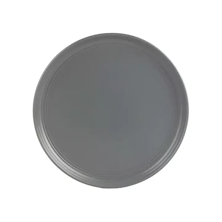 Kirklands Home Dark Linear Salad Plates, Set of 6 Gray New