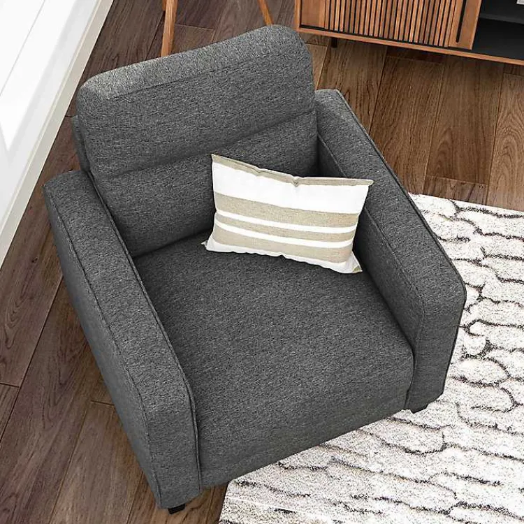 Kirklands Home Dark Performance Fabric Danna Accent Chair Gray Online