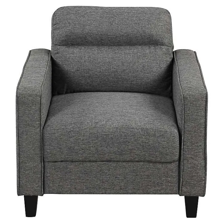 Kirklands Home Dark Performance Fabric Danna Accent Chair Gray Online