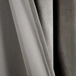 Kirklands Home Dark Prima Velvet Curtain Panel Set, 108 in. Gray Best
