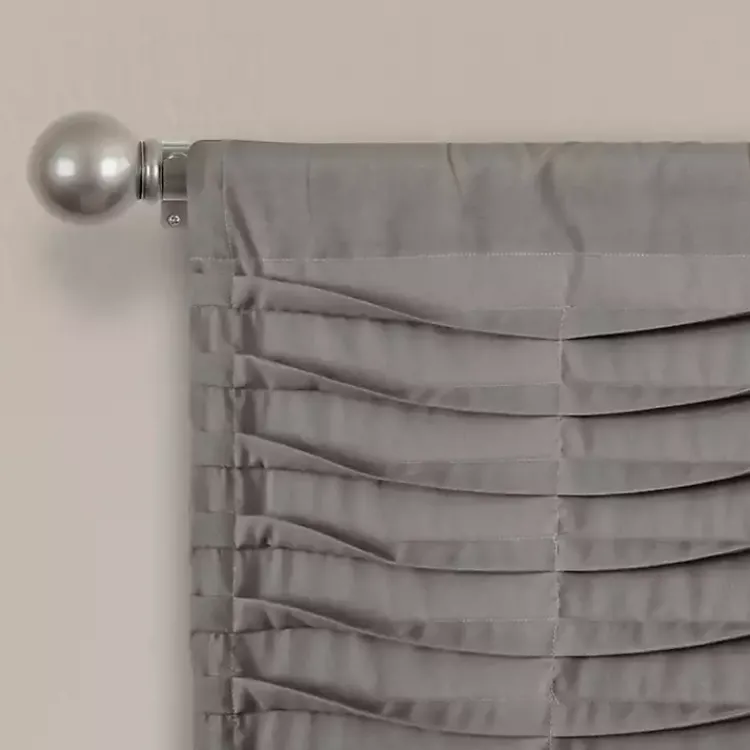 Kirklands Home Dark Wave Pattern Valance Gray Online