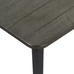 Kirklands Home Dark Wood and Metal Dining Table Gray New