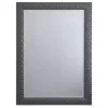 Kirklands Home Dark Gray Wood Framed Beveled Edge Wall Mirror Hot