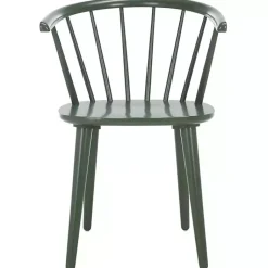 Kirklands Home Dark Blanchard Dining Chairs, Set of 2 Green Hot