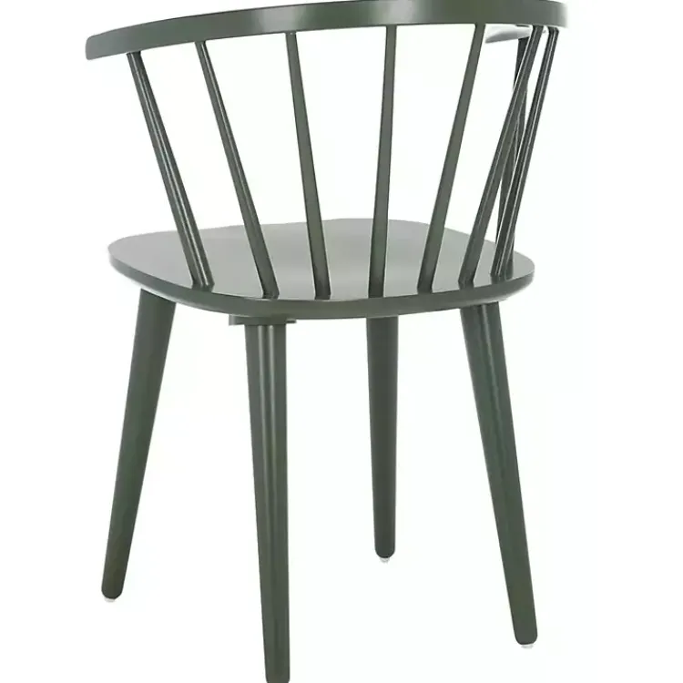 Kirklands Home Dark Blanchard Dining Chairs, Set of 2 Green Hot