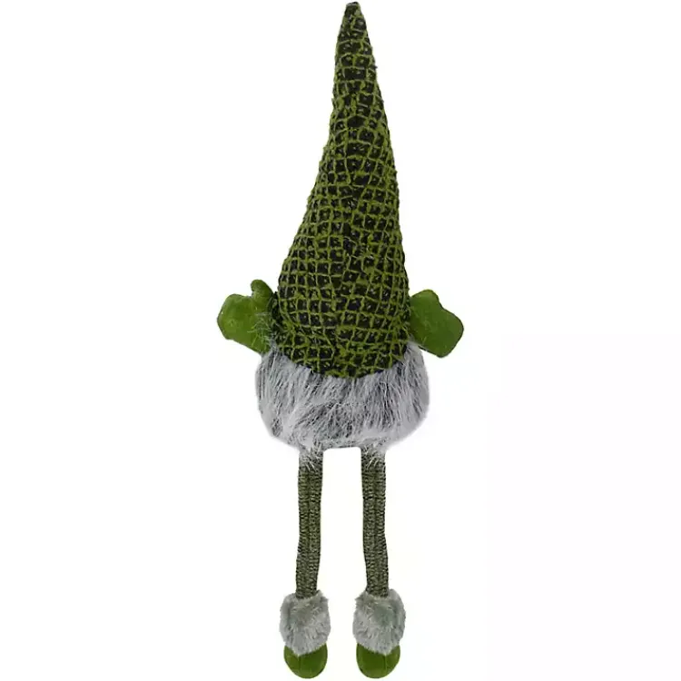 Christmas Decorations>Kirklands Home Dark Gnome Shelf Sitter Green