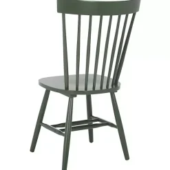Kirklands Home Dark Parker Spindle Dining Chairs, Set of 2 Green New