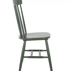 Kirklands Home Dark Parker Spindle Dining Chairs, Set of 2 Green New