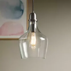 Kirklands Home Dark Metal Glass Avalon Pendant Light Gray Online