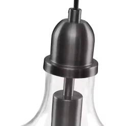 Kirklands Home Dark Metal Glass Avalon Pendant Light Gray Online