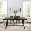 Kirklands Home Dark Oak Wood Rustic Dining Table Hot