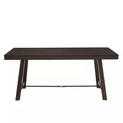 Kirklands Home Dark Oak Wood Rustic Dining Table Hot