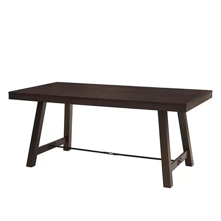 Kirklands Home Dark Oak Wood Rustic Dining Table Hot