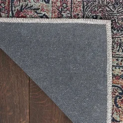Kirklands Home Dark Vintage Floral Washable Area Rug, 7x9 Gray Sale