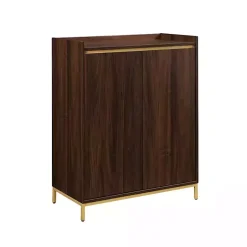 Kirklands Home Dark Walnut Capri 6-Bottle Cubby Cabinet Brown Discount