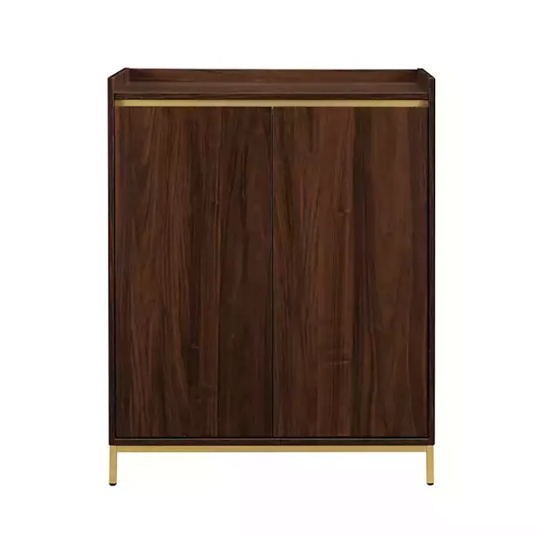 Kirklands Home Dark Walnut Capri 6-Bottle Cubby Cabinet Brown Discount