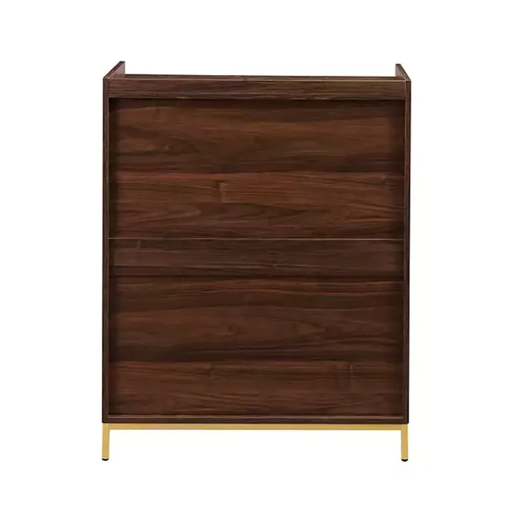 Kirklands Home Dark Walnut Capri 6-Bottle Cubby Cabinet Brown Discount