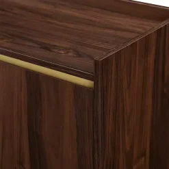 Kirklands Home Dark Walnut Capri 6-Bottle Cubby Cabinet Brown Discount