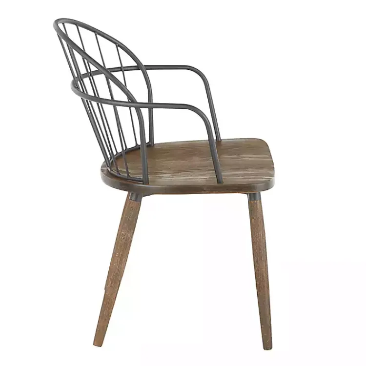 Kirklands Home Dark Walnut Wood Spindle Dining Chairs, Set of 2 Online