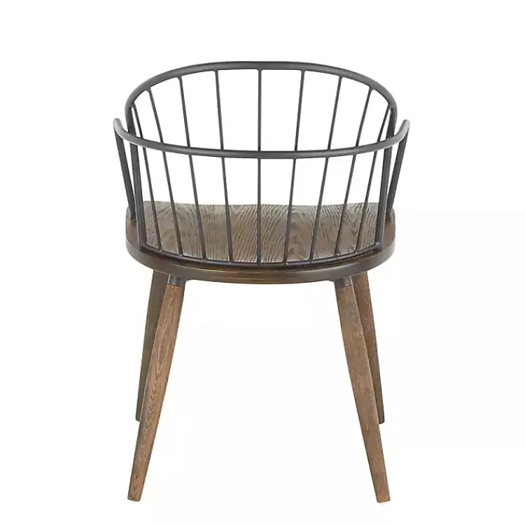 Kirklands Home Dark Walnut Wood Spindle Dining Chairs, Set of 2 Online