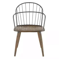 Kirklands Home Dark Walnut Wood Spindle Dining Chairs, Set of 2 Online