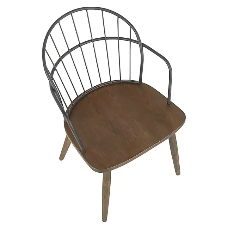 Kirklands Home Dark Walnut Wood Spindle Dining Chairs, Set of 2 Online