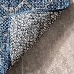 Kirklands Home Davon Blue Moroccan Trellis Outdoor Rug, 8x10 Discount