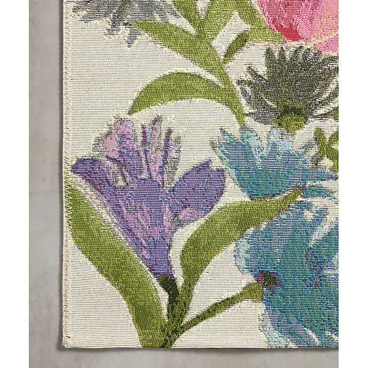 Kirklands Home Daylight Garden Party Indoor/Outdoor Rug, 7x11