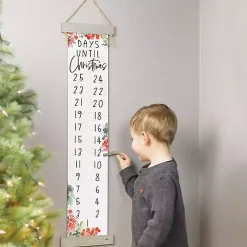 Christmas Art & Wall Decor>Kirklands Home Days Until Holly Hanging Wall Plaque