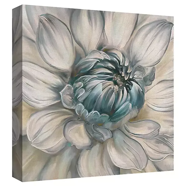 Kirklands Home Daytime Blue Dahlia Canvas Art Prints, Set of 2 Clearance