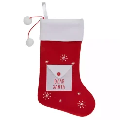 Christmas Stockings & Stocking Holders>Kirklands Home Dear Santa Envelope Stocking