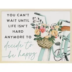 Kirklands Home Decide to Be Happy Framed Wall Plaque Sale