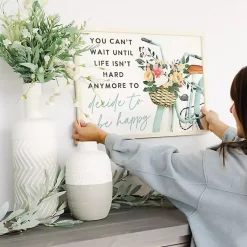 Kirklands Home Decide to Be Happy Framed Wall Plaque Sale