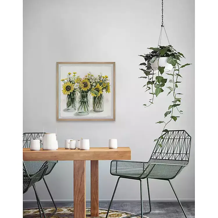 Kirklands Home Deckled Sunflower Trio Framed Art Print Online