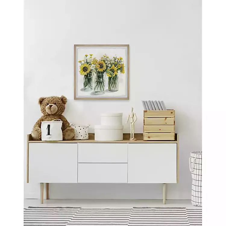 Kirklands Home Deckled Sunflower Trio Framed Art Print Online