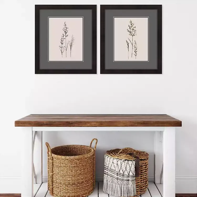 Kirklands Home Delicate Stems Framed Art Prints, Set of 2