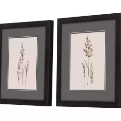 Kirklands Home Delicate Stems Framed Art Prints, Set of 2