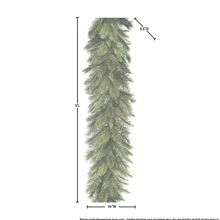 Christmas Arrangements & Garland>Kirklands Home Deluxe Belgium Pine Garland Green