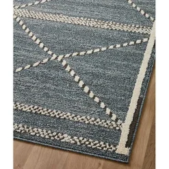 Kirklands Home Denim Asymmetrical Tufted Area Rug, 7x10 Blue Best