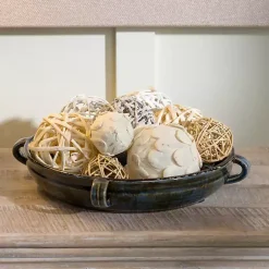 Decorative Bowls & Jars>Kirklands Home Denim Ceramic Decorative Bowl Blue