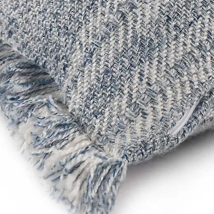 Kirklands Home Denim Contemporary Stripe Outdoor Throw Pillow Best