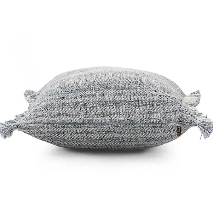 Kirklands Home Denim Contemporary Stripe Outdoor Throw Pillow Best