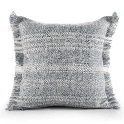 Kirklands Home Denim Contemporary Stripe Outdoor Throw Pillow Best